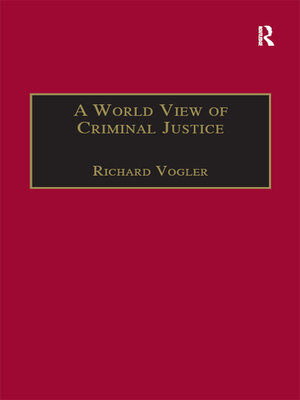 cover image of A World View of Criminal Justice